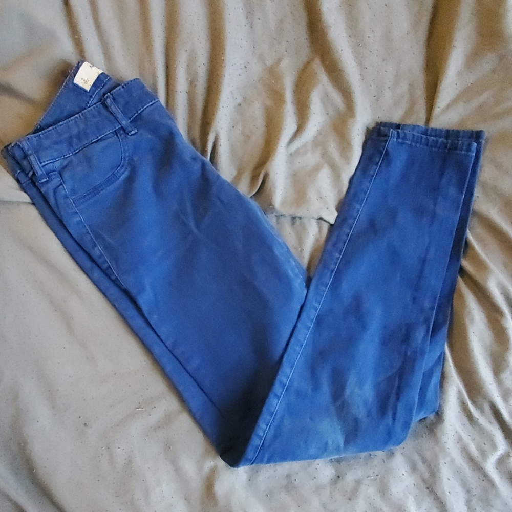 Abercrombie & Fitch Womens Blue Pants Sz:2 - Picture 7 of 9